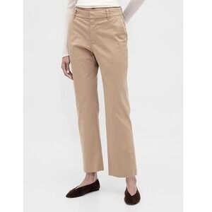 GAP Downtown Khaki Pants Women Size 6 Regenerative Cotton Casual Trousers